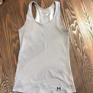 Under Armour Light Grey Heat Gear Tank Top.